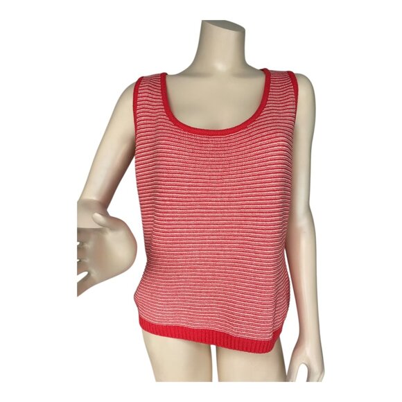St. John Sport Orange Tan Santana Knit Camisole Tank Top Size XL - Picture 1 of 9